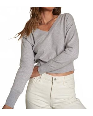 PERFECTWHITETEE Georgina Cotton Cashmere Sweater - Gray