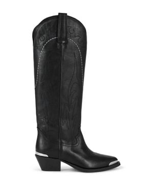 The Kooples Santiago Western Boots - Black