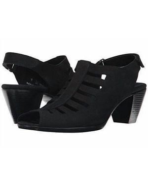 Munro Abby Nubuck Slingback Sandal - Black