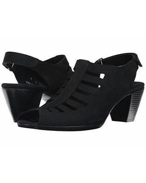 Munro Abby Nubuck Slingback Sandal - Black