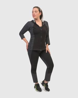 Alembika Chi Contour Hooded Zip Jacket - Black