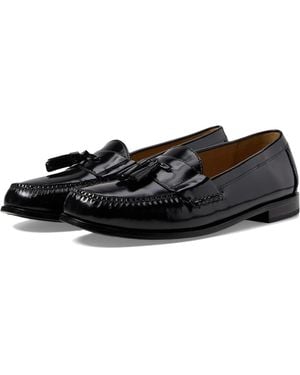 Cole Haan Pinch Tassel Loafers Leather Slip On Shoes Hawk045 - Black