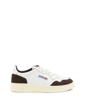 Autry Medalist Low Suede Overlays Sneakers - White
