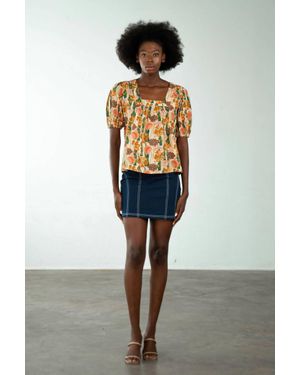 Never A Wallflower Square Neck Top - Multicolor