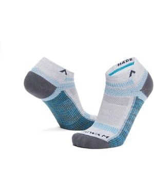 Wigwam Ultra Cool-Lite Low Cut Socks 5-9.5 Caribbean Nylon Stretch Erk766 - Blue