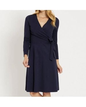 Jude Connally Farrah Ponte Dress - Blue