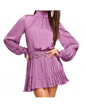Ramy Brook Sawyer Smocked Mini Dress - Purple