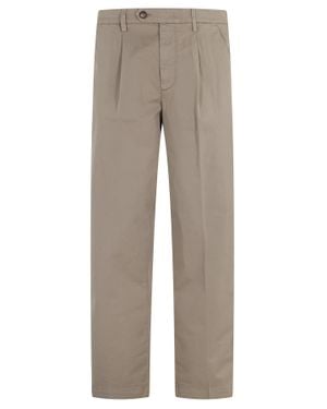 Re-hash Mud Marc Darts Flap Pocket Cotton-Blend Chino Pants - Natural