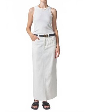 Citizens of Humanity Circolo Reworked Maxi Skirt - White