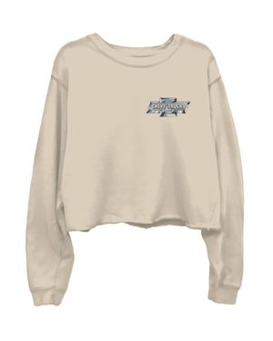 Junk Food Jamie Chevy Crop Crew Neck - Natural