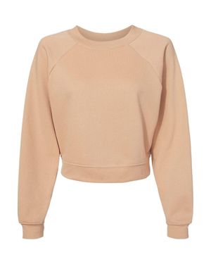 Bella Canvas Raglan Pullover Fleece - Natural