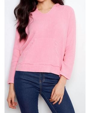 Charlie b Bubble Cotton Hoodie - Pink