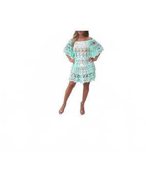 Les Neobourgeoises Neo Cuba See Through Short Dress - Black
