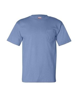 BAYSIDE Usa-Made T-Shirt With A Pocket - Blue