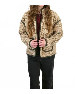 Doe And Rae Floral Quilted Jacket - Natural