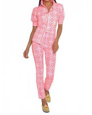 Gretchen Scott Ring Toss Gripeless Pull On Pants - Pink