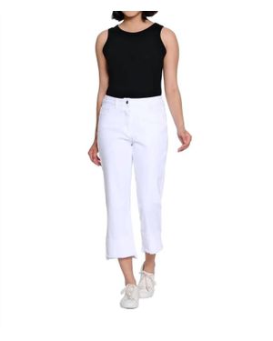 Slimsation By Multiples Cropped Denim Pants - White