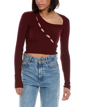 Cotton Citizen Capri Crop Shirt - Red