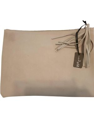 3AM Forever Leather Clutch - Natural