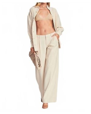 SER.O.YA Ivan Wide Leg Pant - Natural