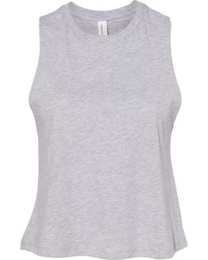 Bella Canvas Racerback Crop Tank - Gray