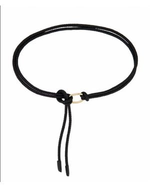 FAVORITE DAUGHTER Woven Knot Belt - Black
