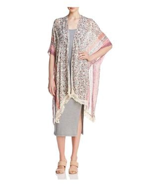 Rebecca Minkoff Jasmine Floral Print Ruana Sheer Wrap - Multicolor