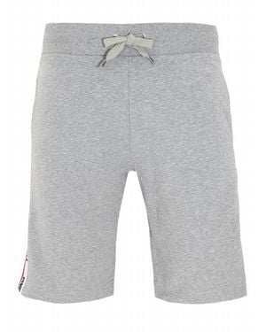 Moschino Side Stripe Logo Shorts - Gray