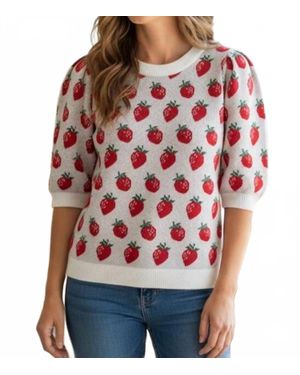Staccato Strawberry Top - Red