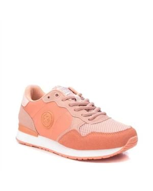 Xti Lace-Up Sneakers - Pink
