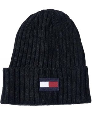 Tommy Hilfiger Fleece Big Flag Beanie Hat - Blue