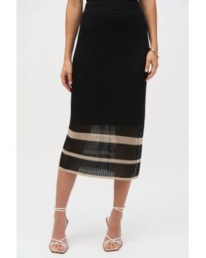 Joseph Ribkoff Knit Skirt - Black