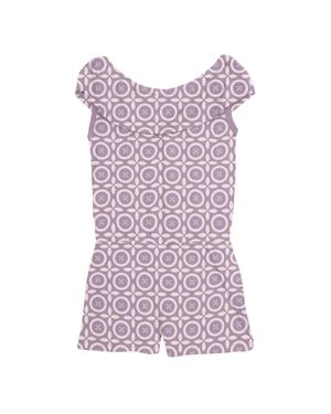 KICKEE Girl's Summer Romper - Purple