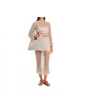 Kourbela Golden Hour Knit Midi Skirt - Multicolor