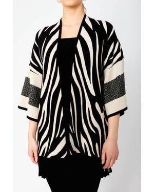 FRANK LYMAN Knit Throw Over - Black