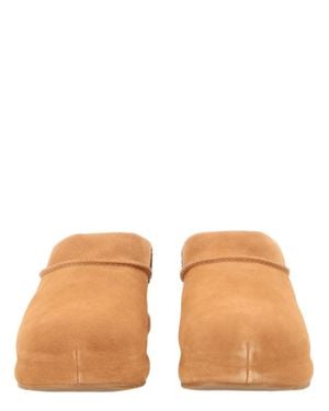UGG Closed-Toe Shearling Sandals - Orange