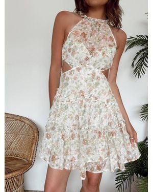 One And Only Collective Dorothy Cut Out Mini Dress - White