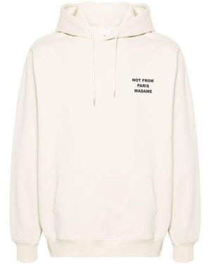 Drole de Monsieur Le Hoodie Slogan - Natural