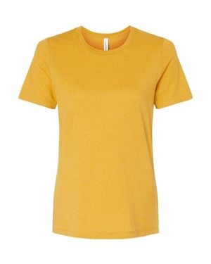 Bella Canvas Relaxed Fit Heather Cvc Tee - Yellow