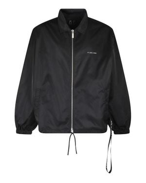 44 Label Group Tour Coach Jacket With Adjustable Waist - Black