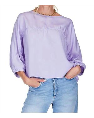 J joy Batwing 3/4 Sleeve Top - Purple
