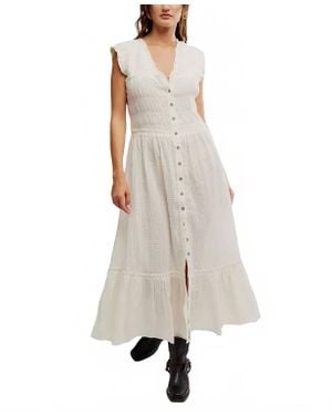 Free People Desert Daze Midi Dress - White