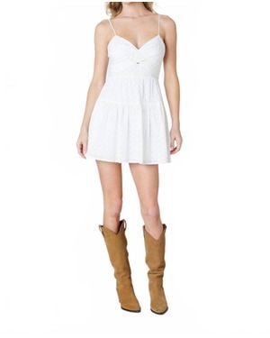 CLAE Cami Mini Dress - White