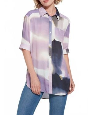 Lyssé Carmela Elbow Sleeve Blouse - Purple