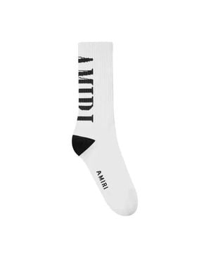 Amiri Vertical Logo Socks - White