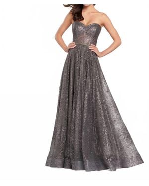Ellie Wilde Prom Dress - Gray