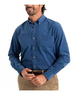 Duck Head Whitman Corduroy Shirt - Blue
