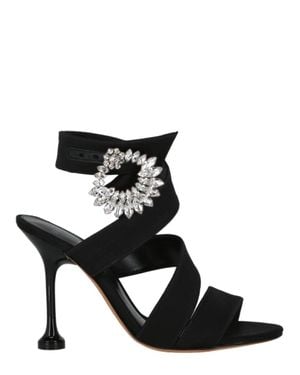 Alexandre Birman Antonia Crystal Sandals - Black