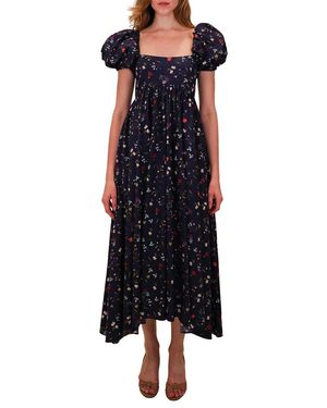 Azeeza Rory Midi Dress - Blue