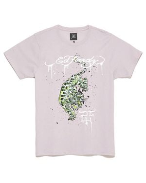 Ed Hardy Crawling Tiger Tee - Blue